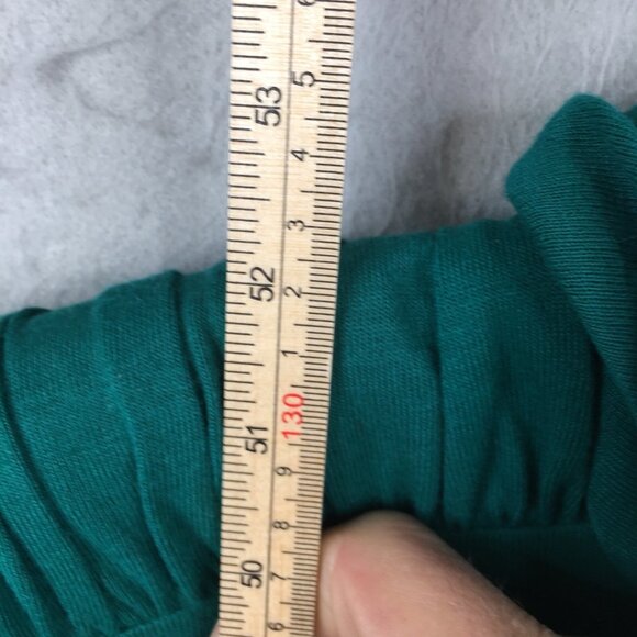 Vintage Jessica Howard By Mitchell Robbell Dress Womens 10 Green Belted Maxi 80s - Picture 7 of 16